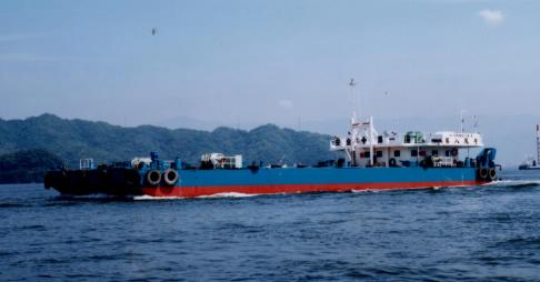 クローラー搭載バージ